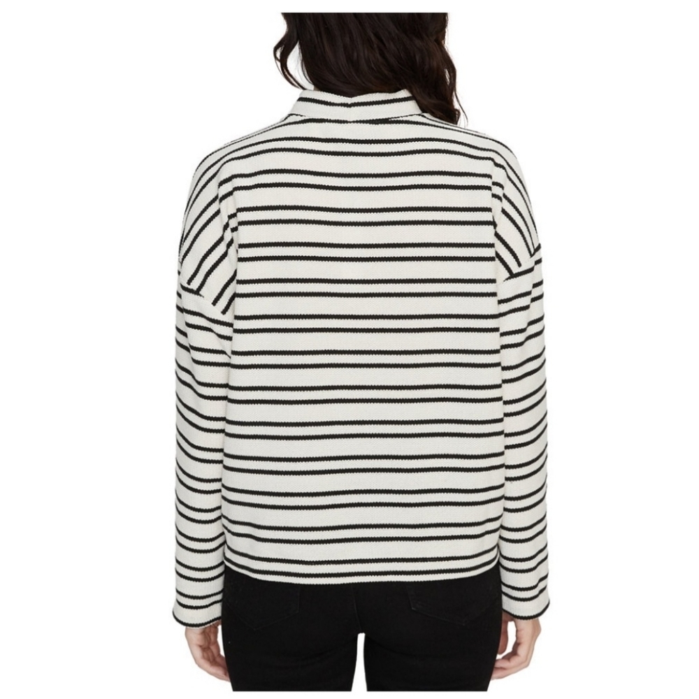 SANCTUARY Alea Striped Sweater Mockneck NWT SIZE MEDIUM - Picture 3 of 3